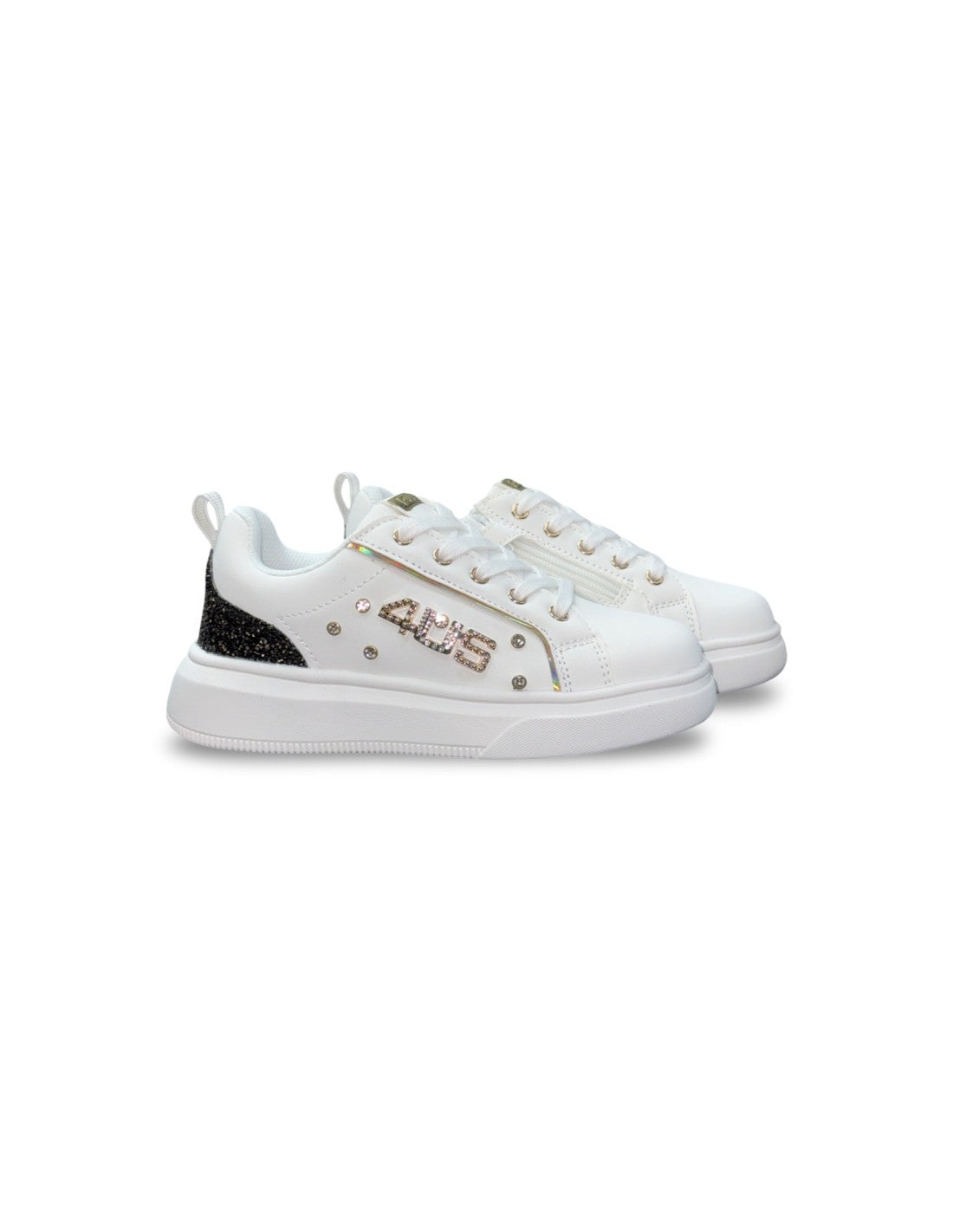 Scarpe da Bambina - 4US PACIOTTI Art. K25990 WHITE GLITTER Sneakers