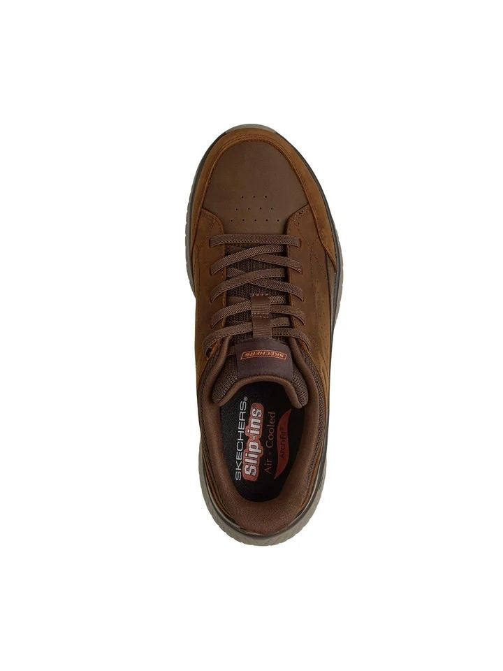 Scarpe da Uomo - SKECHERS Art. 205656CDB DARK BROWN Sneakers ARCH FIT SLIP INS