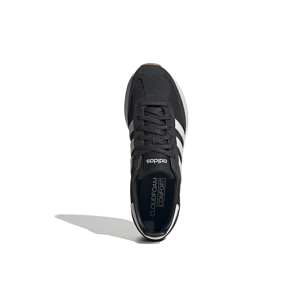 Scarpe da Uomo - ADIDAS Art. IH8585 RUN70S BLACK WHITE Scamosciato Sneakers