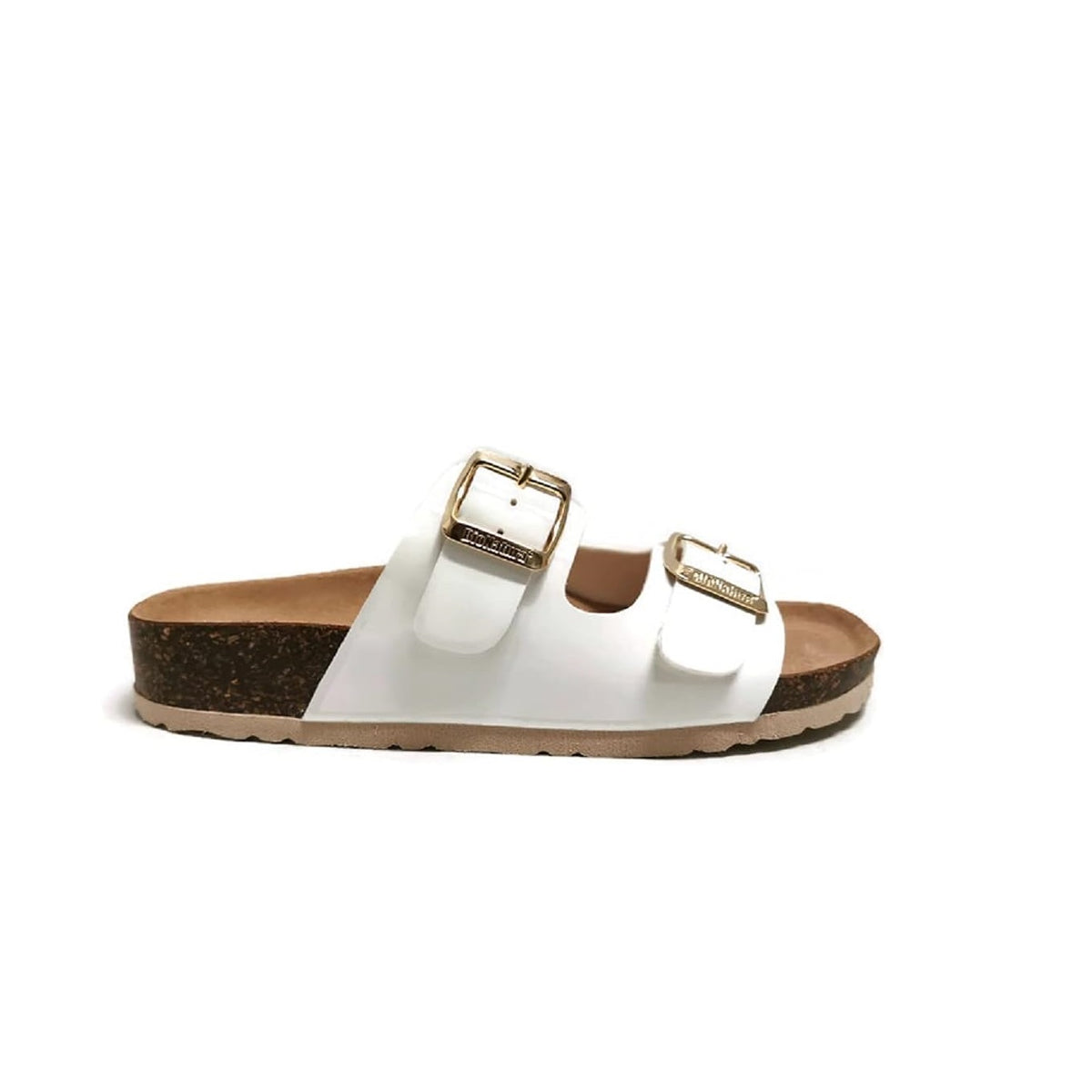 Scarpe da Donna BIONATURA - art. 94THESISD - ciabatta doppia fibbia colore bianco