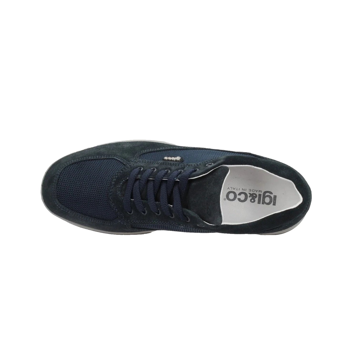 Scarpe da Uomo - IGI&CO Art. 1113100 BLU Scamosciato Sneakers