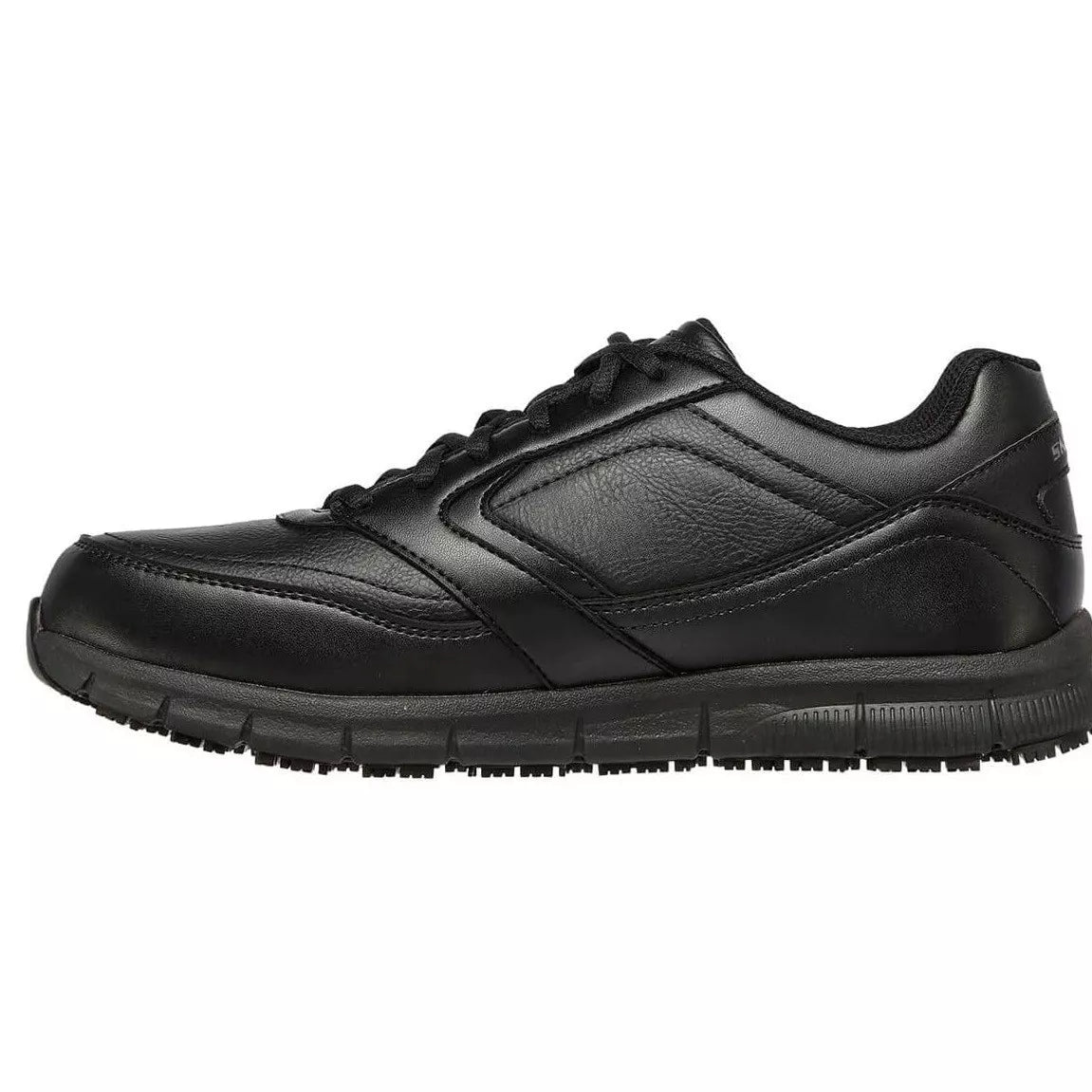 Scarpe da Uomo SKECHERS art. 77156ECBLK NERO SNEAKERS da lavoro