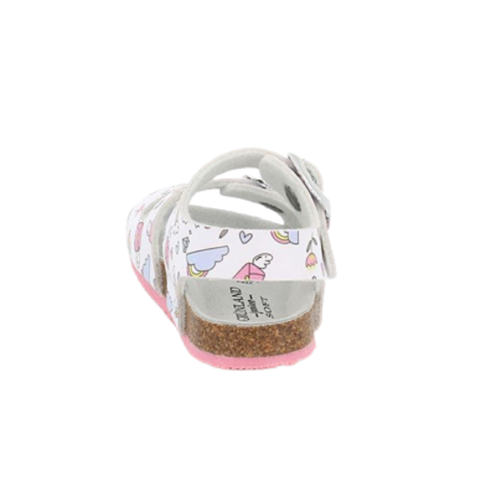 Scarpe da bambina - GRUNLAND - art. AFRE SB1803 40 - sandalo bianco con fibbia