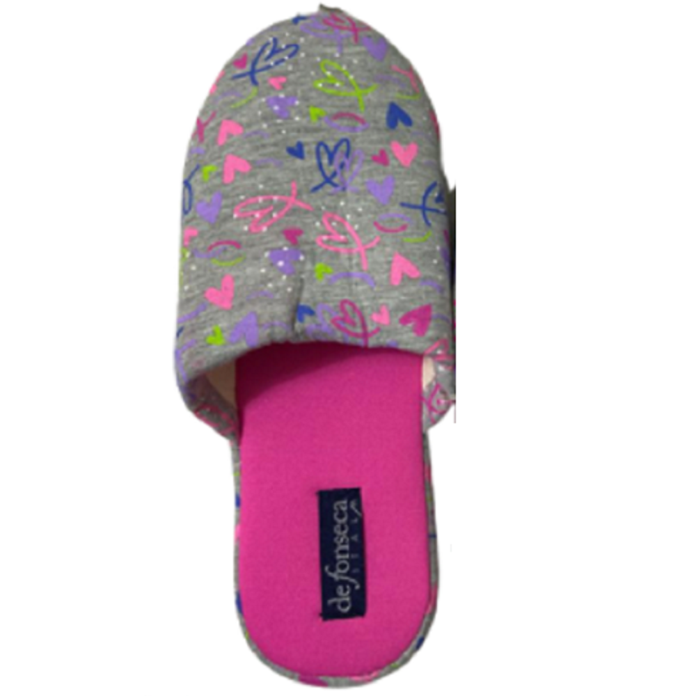 Scarpe da donna DE FONSECA - art. DE.ROMA TOP EW816 GRIGO FUXIA pantofola