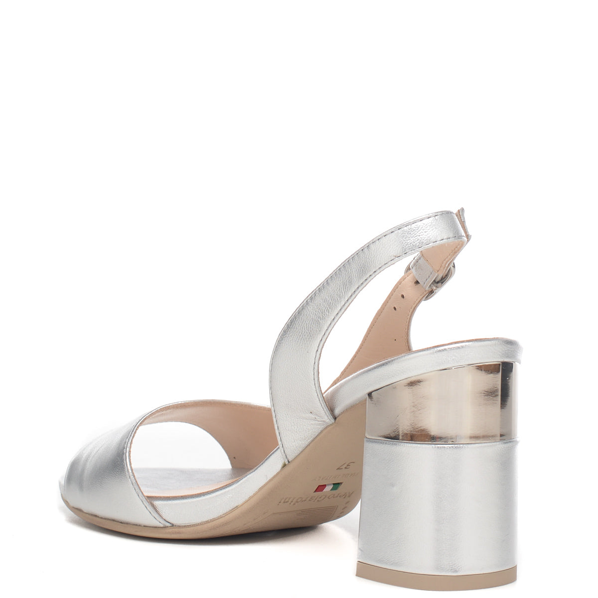 Scarpe donna NEROGIARDINI - art. E012862DE 700 ARGENTO sandali eleganti