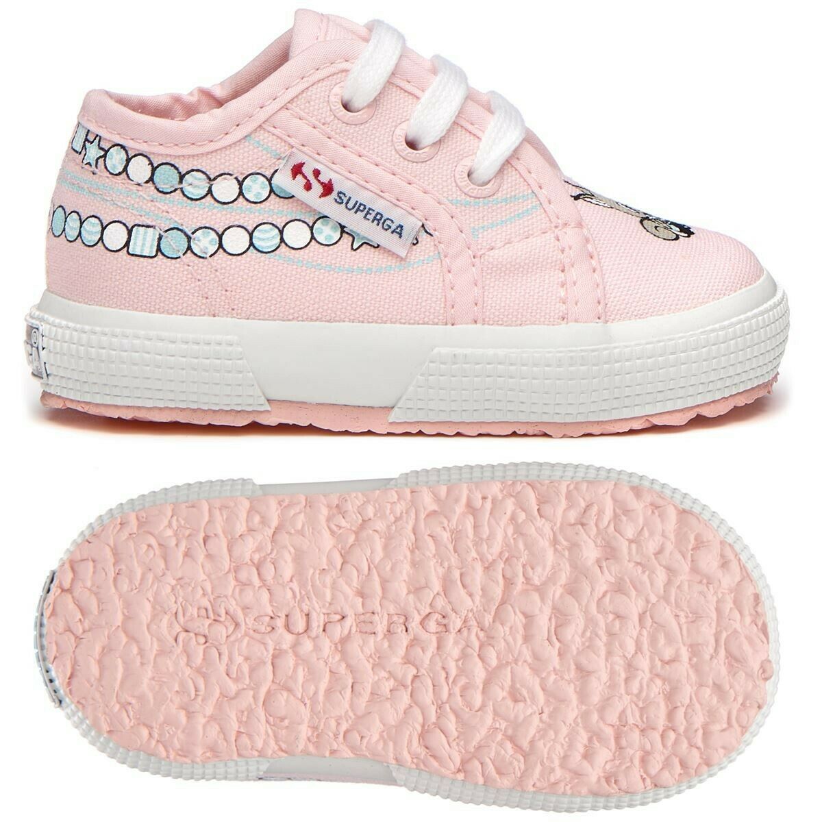 Scarpe da Bambina SUPERGA - Art. 2750 FANTASY CANDIES AZURE PINK Sneakers