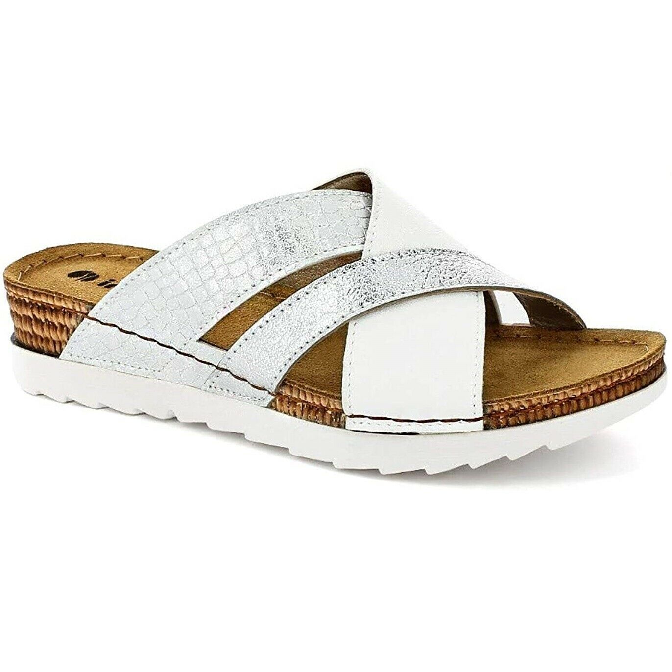 Scarpe da Donna INBLU - Art. OF25 BIANCO Ciabatte incrociate