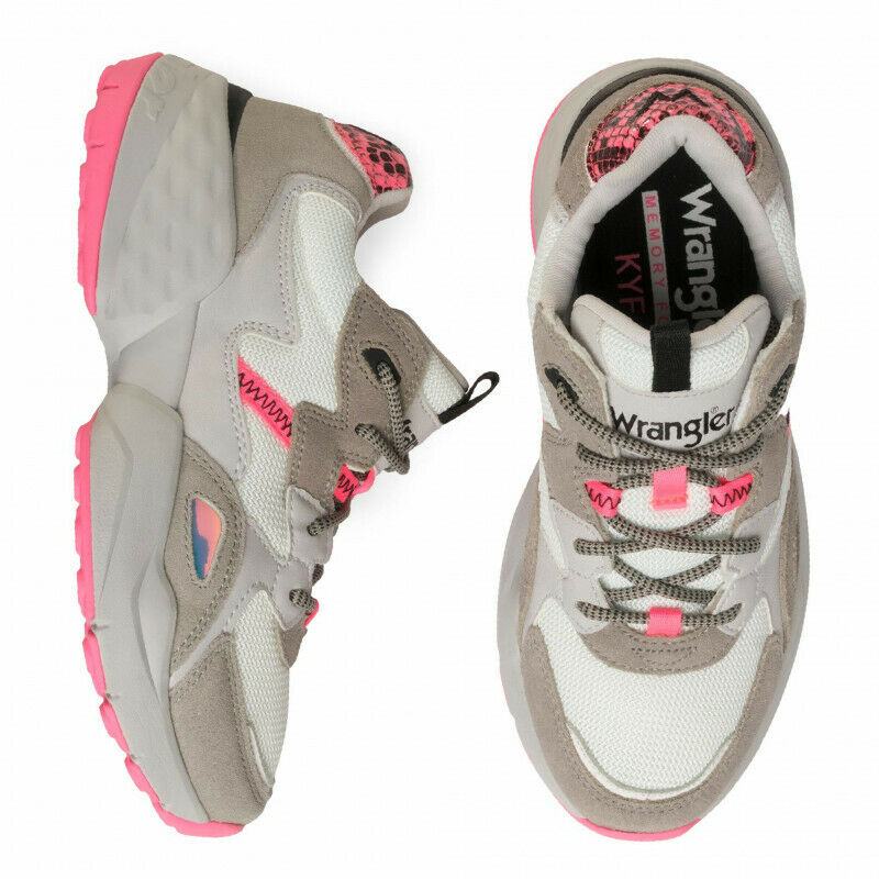 Scarpe da Donna WRANGLER Art. ICONIC 90 SM WL01650A GREY/FUXIA Sneakers