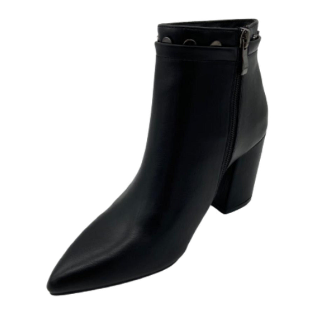 Scarpe classiche da Donna - KISS KRISS Art. G52 VIT NERO tronchetti texani Glamour tacco