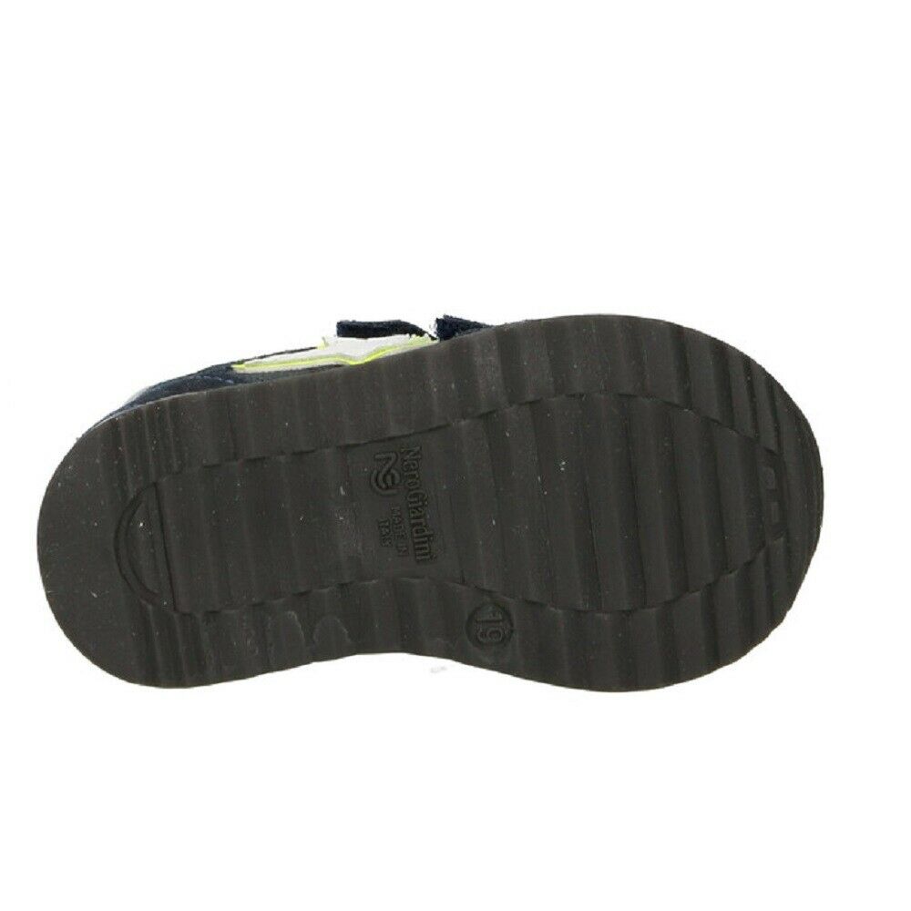 Scarpe da Bambino NeroGiardini art. I124610M 207 sneakers strappi blu scamosciato casual