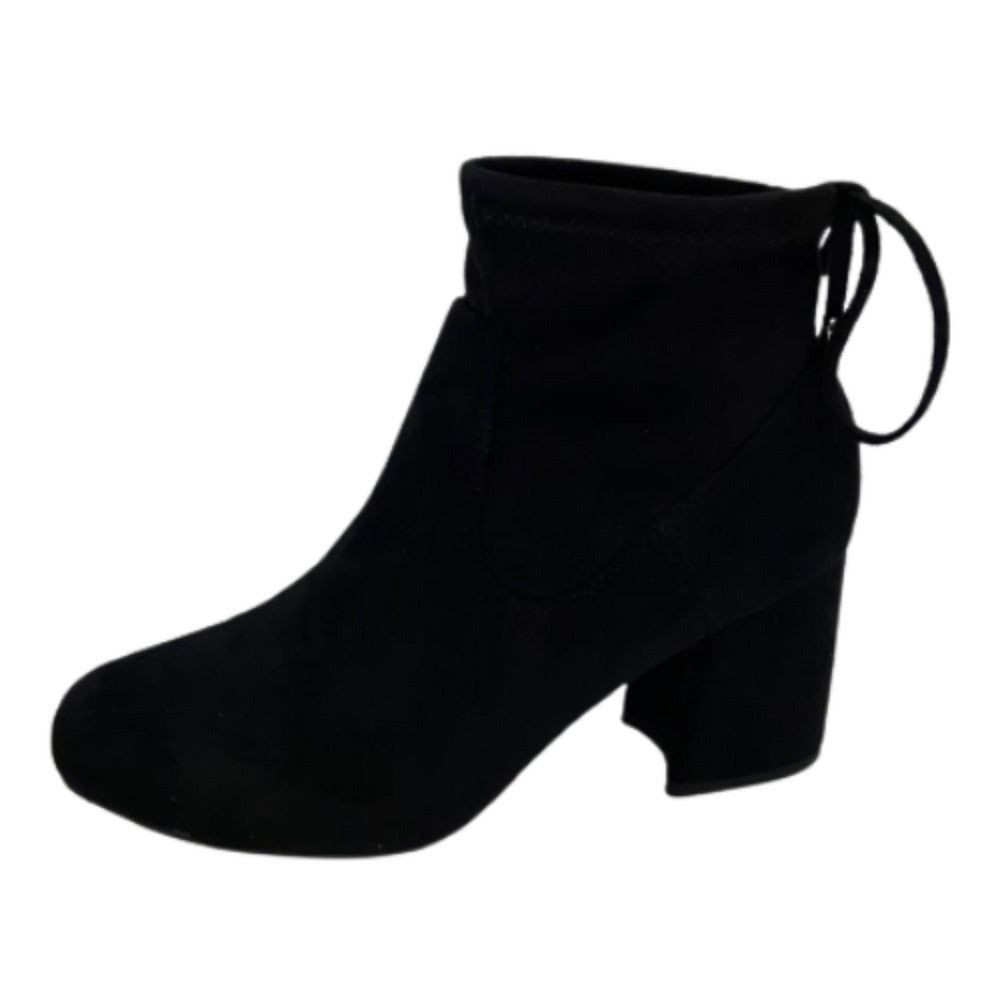 Scarpe classiche da Donna - KISS KRISS Art. S171 SCAMOSCIATO NERO tronchetti Glamour