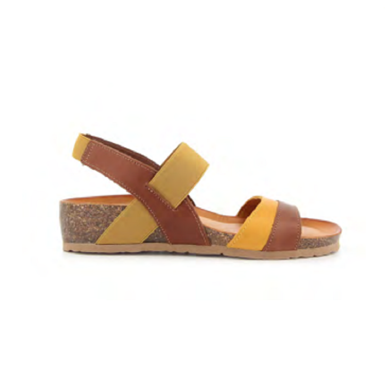 Scarpa da donna BioNatura - Art. 12A2103 sandalo multi brandy Sandalo zeppa bassa