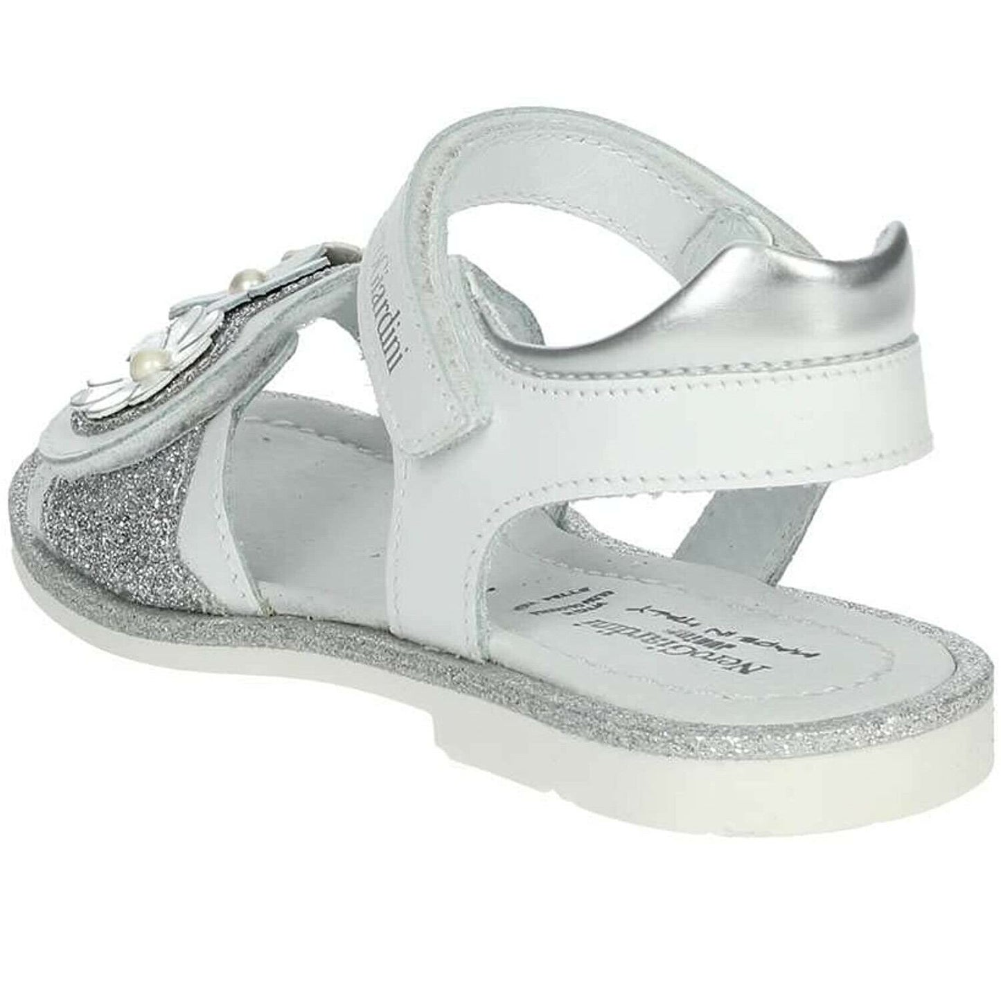 Scarpe da bambina NERO GIARDINI - Art. P928140F LATTE ARGENTO GLITTERATO sandali