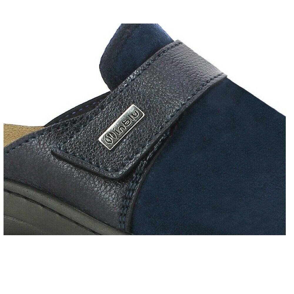 Scarpe da donna INBLU- Art. PB14 BLU scamosciato pantofole comfort