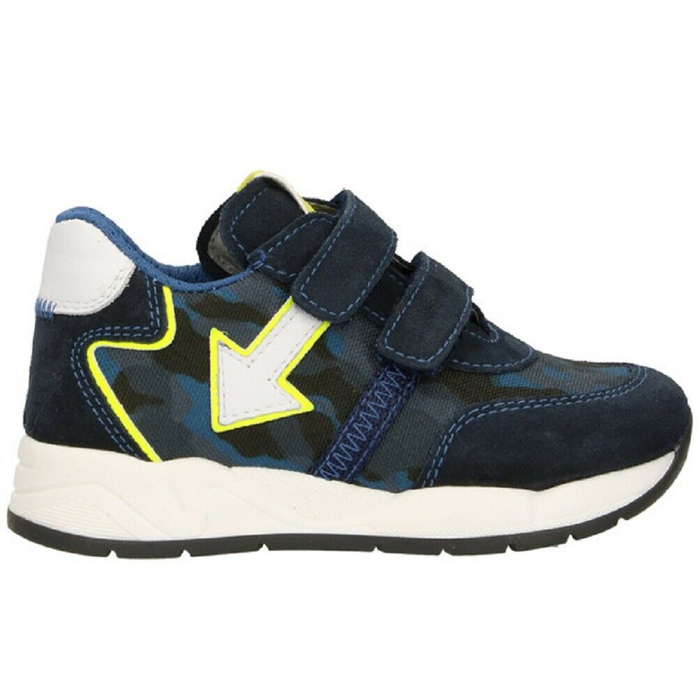 Scarpe da Bambino NERO GIARDINI art. I124610M 207 BLU scamosciato sneakers strappi