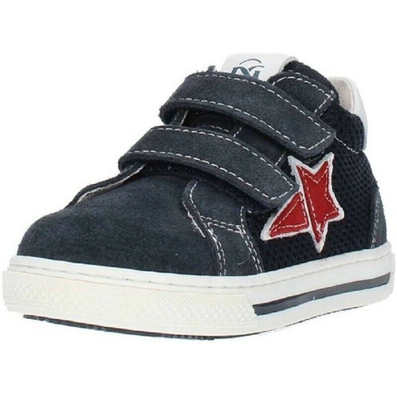 Scarpe da bambino Nero Giardini - Art. P923450M /207 BLU SNEAKERS CON DOPPIO STRAPPO