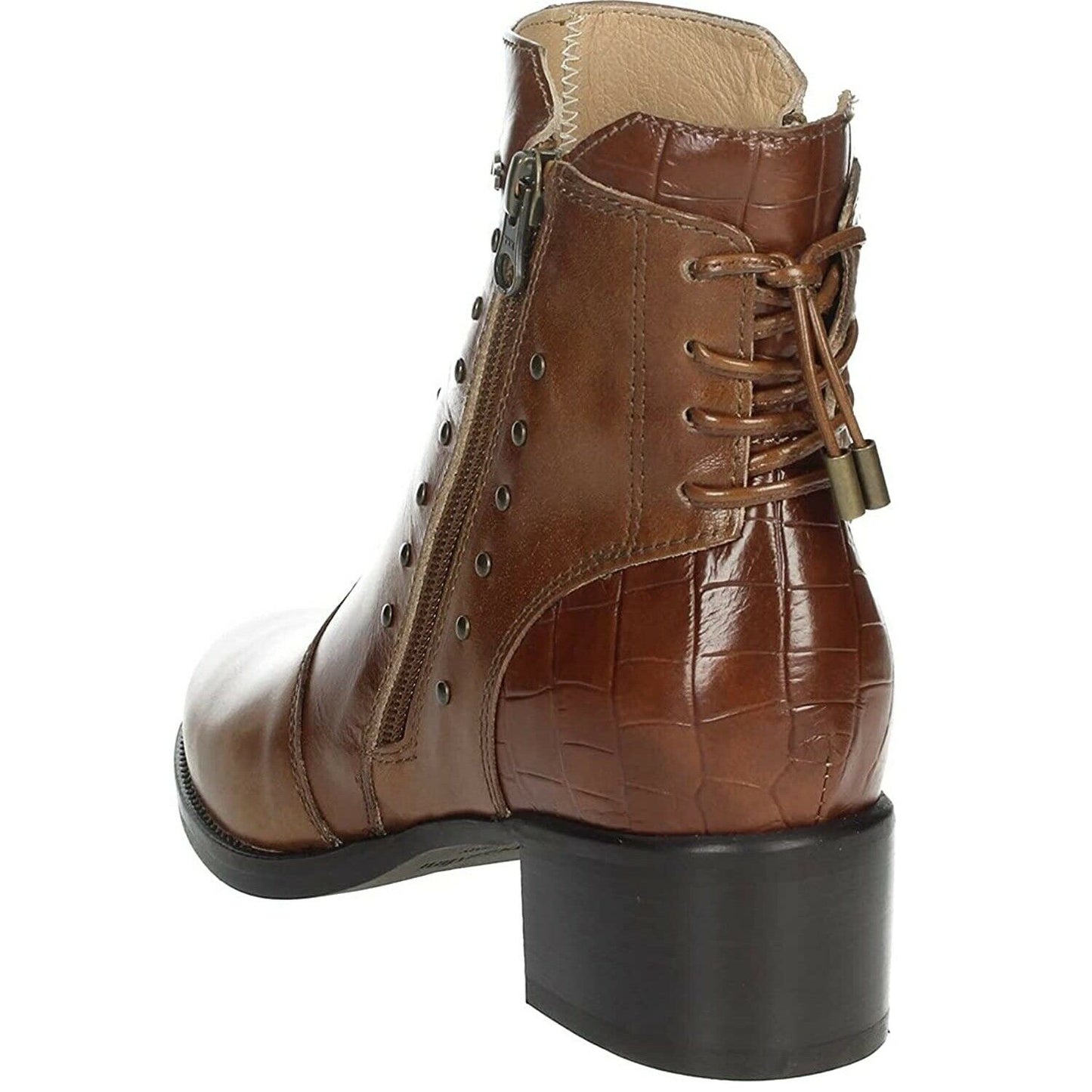 Scarpe da donna Nero Giardini Art. I116761D 400 CUOIO tronchetti basso