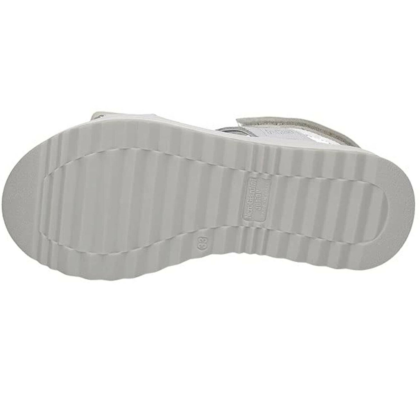 Scarpe Teen NeroGiardini - Art. E131923F 700 Sandalo plat Bianco argento