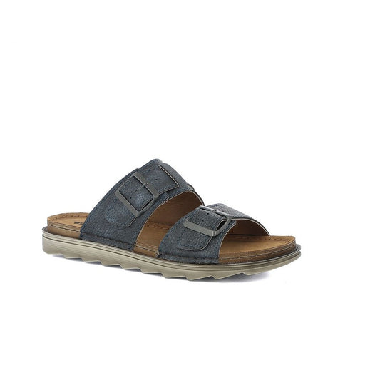 Scarpe da Uomo - INBLU Art. BU16 BLU Ciabatte Doppia Fibbia