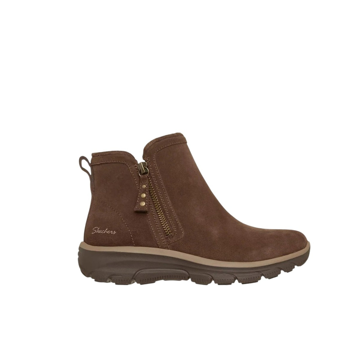 Condividi Scarpe da Donna - SKECHERS Art. 168188CHOC CHOCOLATE Scamosciato Stivaletti