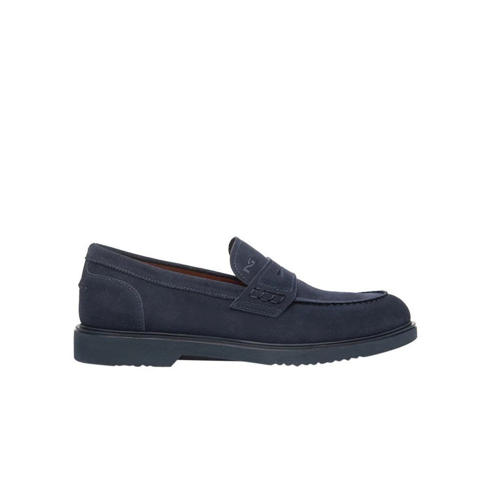 Scarpe da Uomo - NERO GIARDINI Art. E500610U 212 INDACO Scamosciato Mocassini