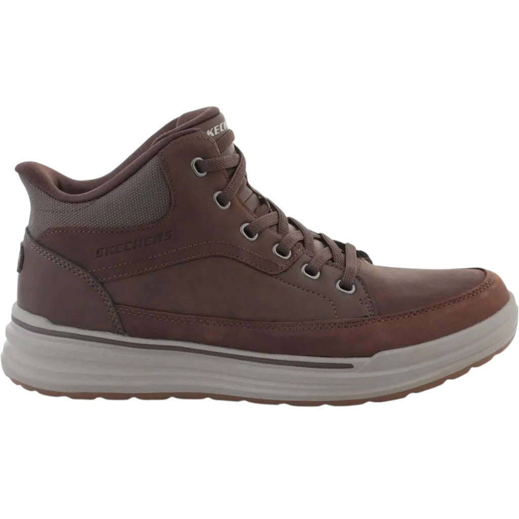 Scarpe da Uomo - SKECHERS Art. 211233BRN BROWN Stivaletti Slip ins