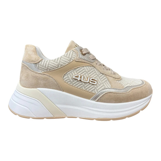 Scarpe da Donna - 4US PACIOTTI Art. 4BX173 BEIGE Sneakers