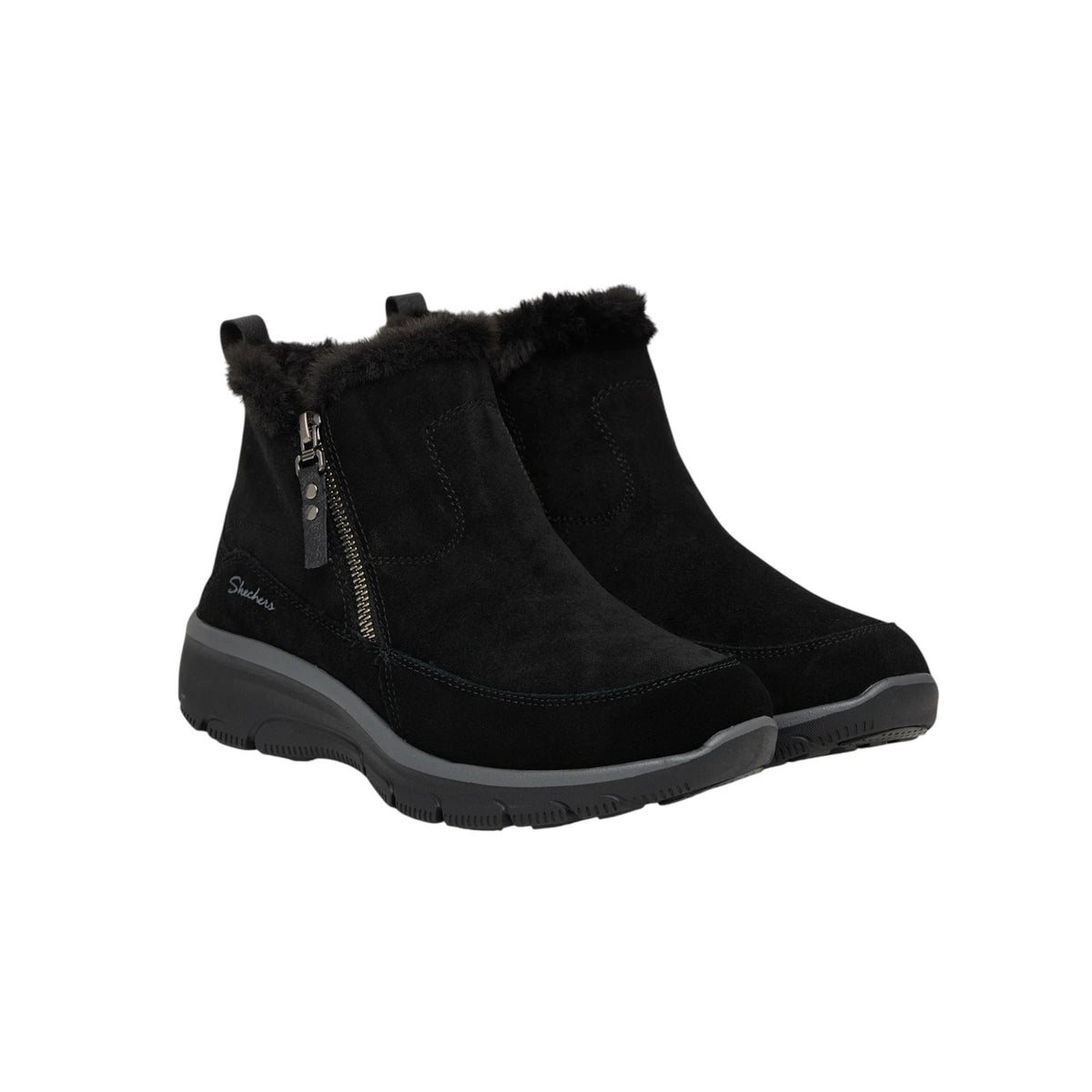Scarpe da Donna - SKECHERS Art. 167862BLK BLACK Scamosciato Stivaletti