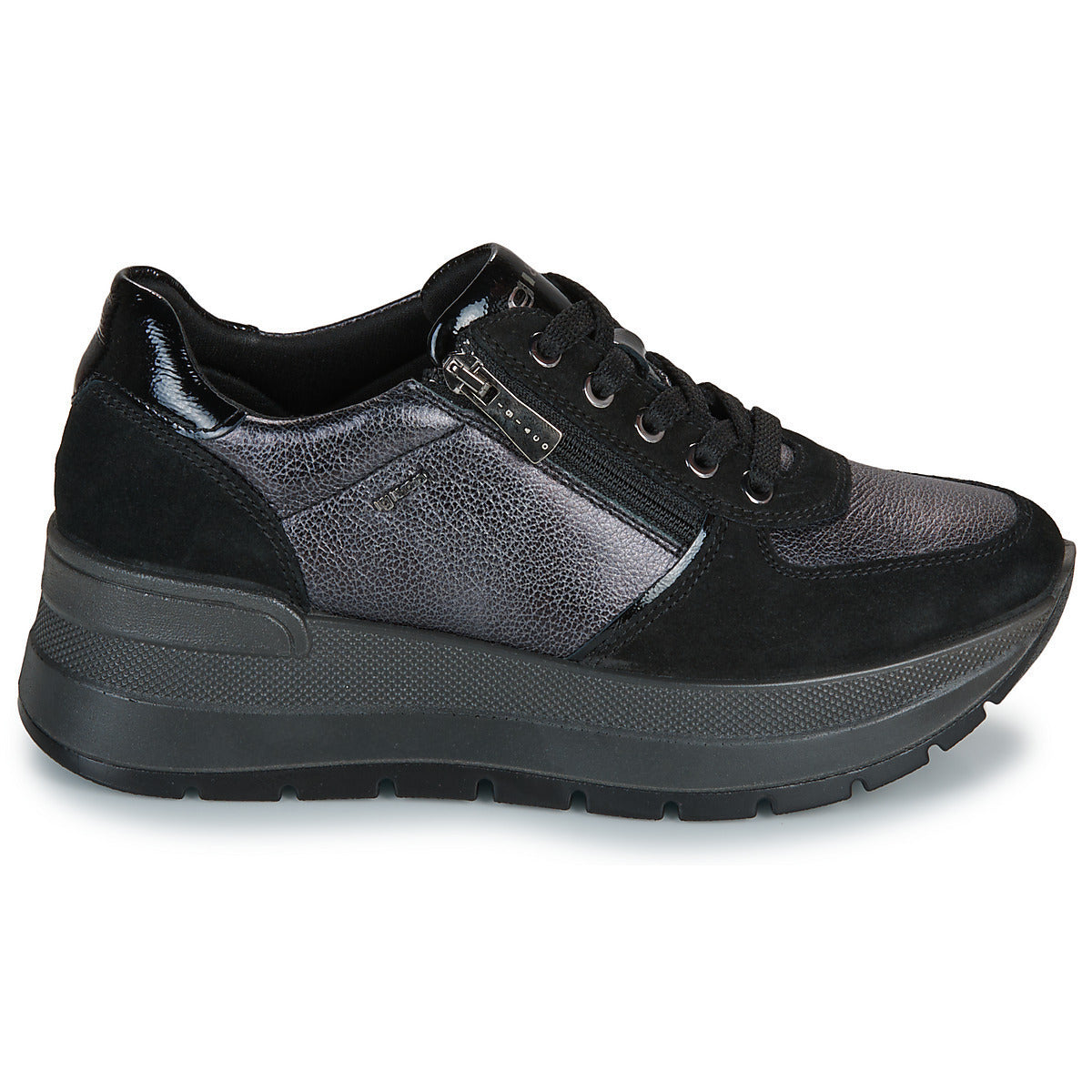 Scarpe da Donna - IGI&CO Art. 8677500 NERO/ANTRACITE Scamosciato Sneakers