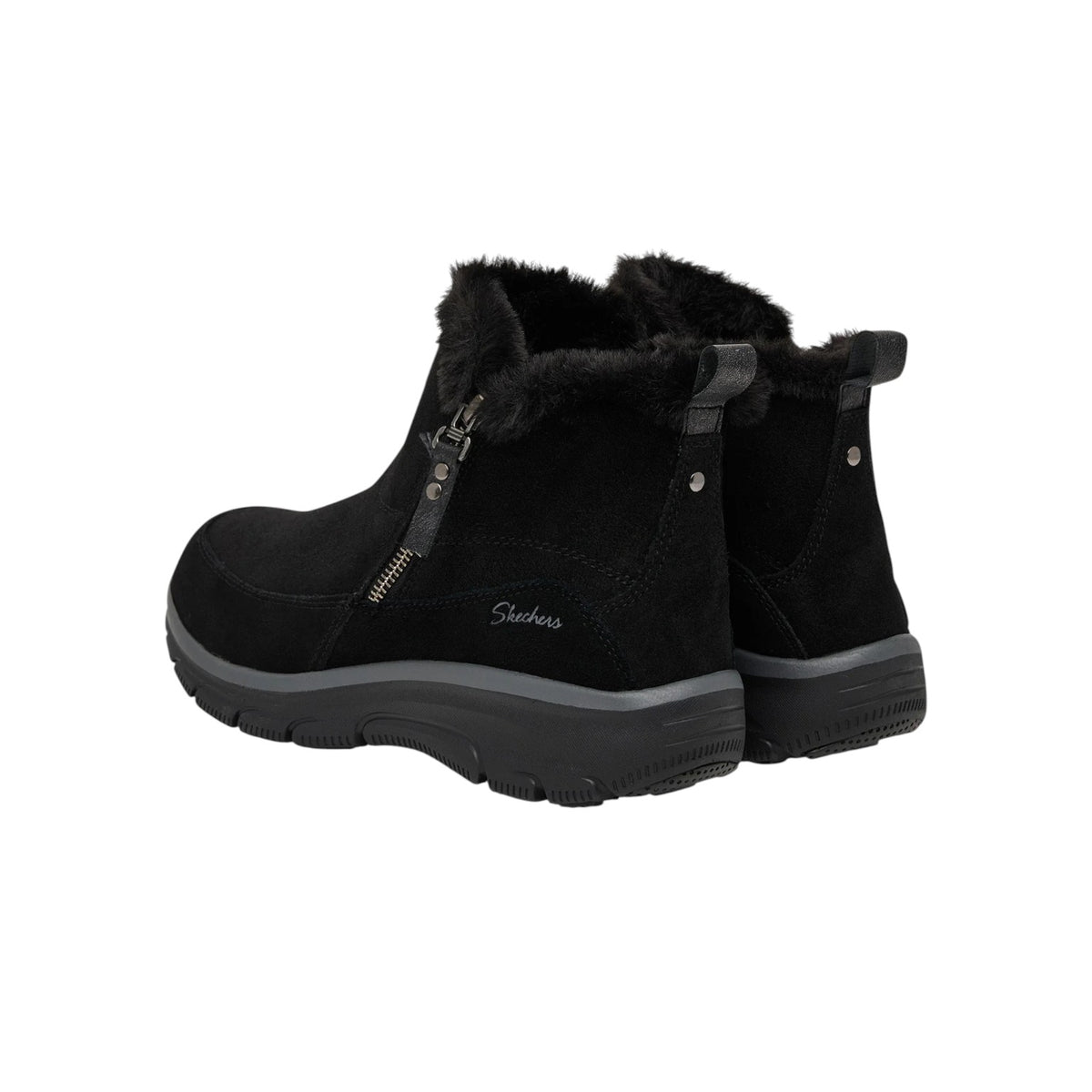 Scarpe da Donna - SKECHERS Art. 167862BLK BLACK Scamosciato Stivaletti