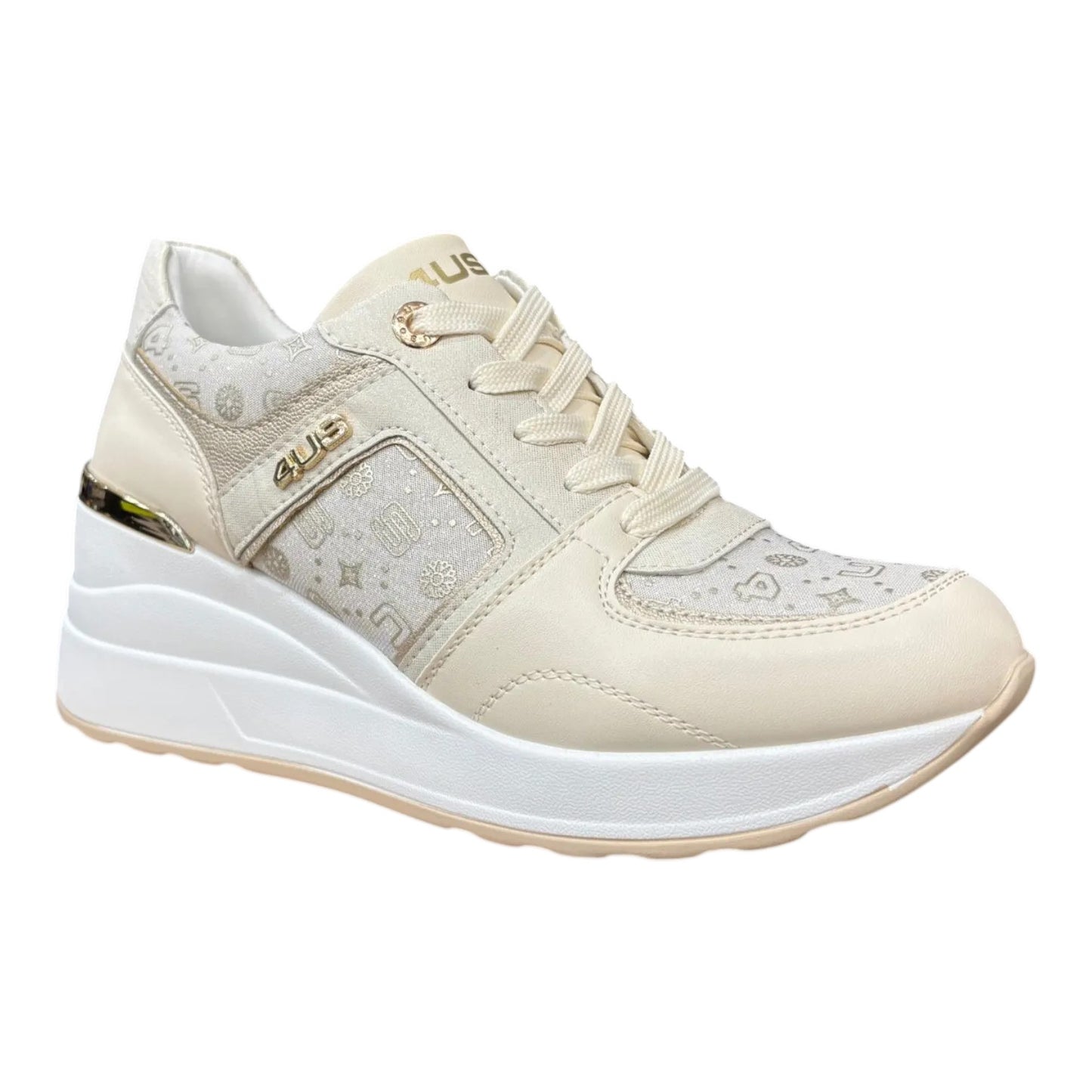 Scarpe da Donna - 4US PACIOTTI Art. 4BX175 BEIGE Sneakers