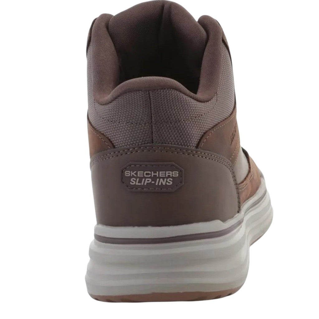 Scarpe da Uomo - SKECHERS Art. 211233BRN BROWN Stivaletti Slip ins