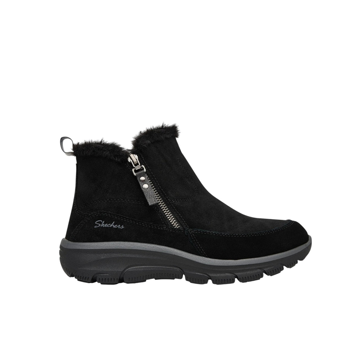 Scarpe da Donna - SKECHERS Art. 167862BLK BLACK Scamosciato Stivaletti