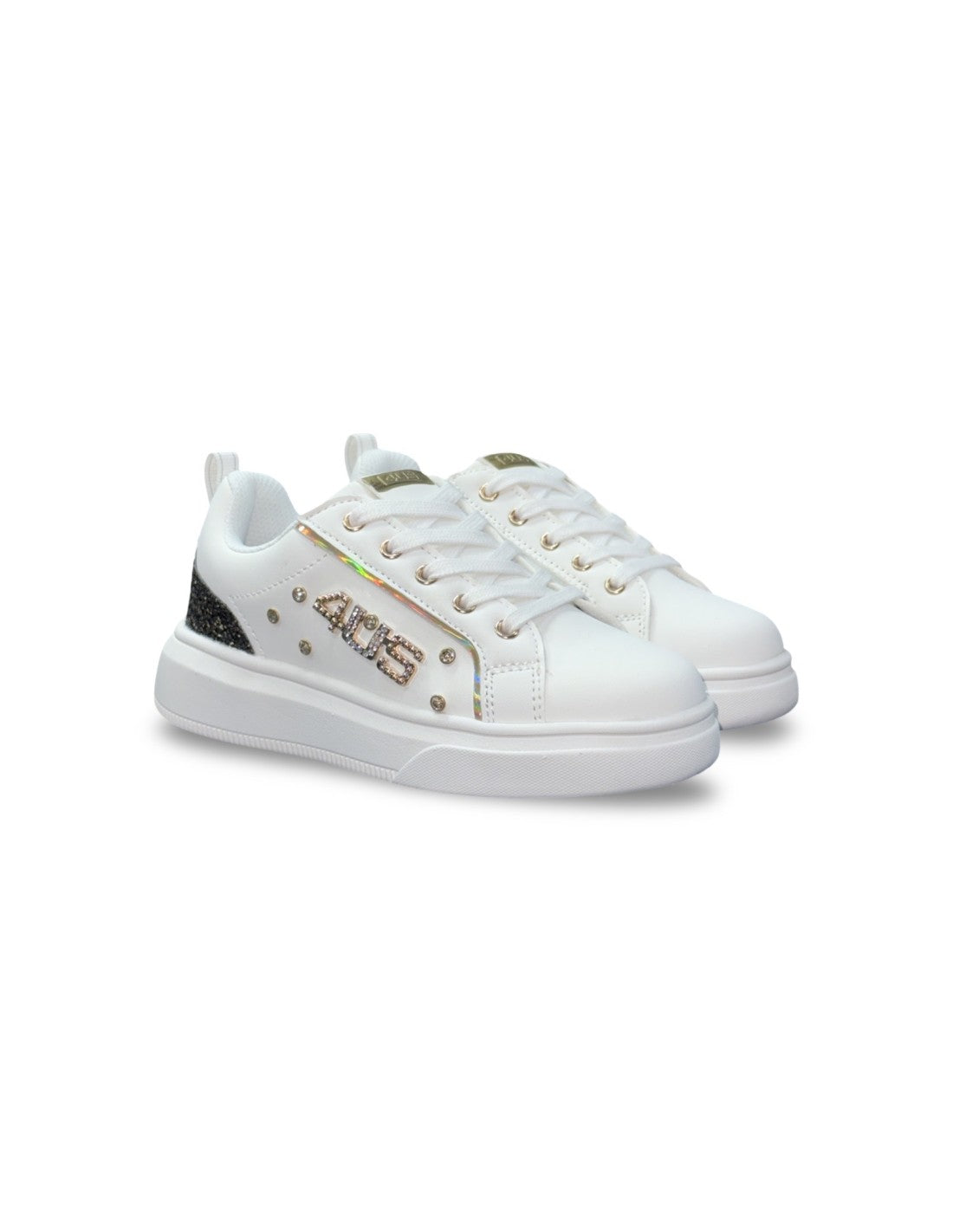 Scarpe da Bambina - 4US PACIOTTI Art. K25990 WHITE GLITTER Sneakers