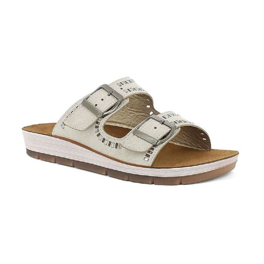 Scarpe da Donna - INBLU Art. CP51 GHIACCIO Ciabatte Doppia Fibbia