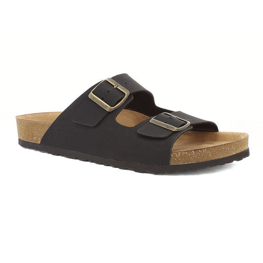 Scarpe da Uomo - INBLU Art. NU12 NERO Ciabatte doppia fibbia