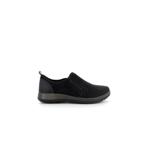 Scarpe da Donna - INBLU Art. WG69 NERO Slip on con zip Linea PANTOSCARPE
