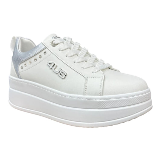 Scarpe da Donna - 4US PACIOTTI Art. 4BX168 WHITE SILVER Sneakers