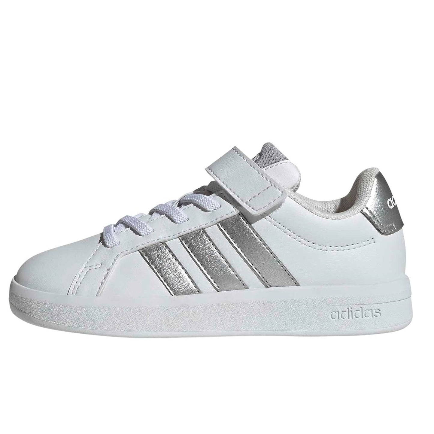 Scarpe Unisex Bambino- ADIDAS Art. GRANDCOURT3 JP9368 WHITE SILVER Sneakers