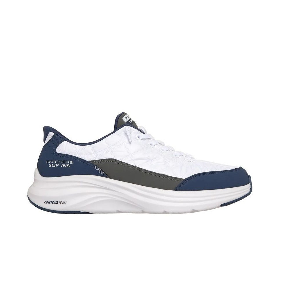 Scarpe da Uomo - SKECHERS Art. 232619WNV WHITE NAVY Sneakers SLIP INS