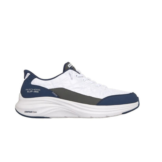 Scarpe da Uomo - SKECHERS Art. 232619WNV WHITE NAVY Sneakers SLIP INS