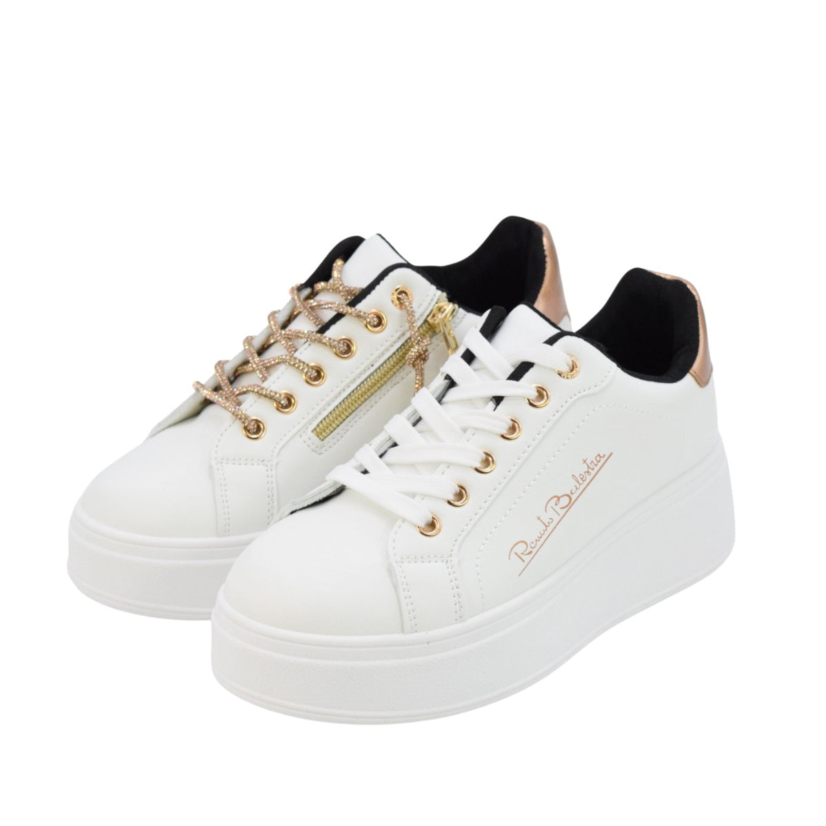 Scarpe da Donna - RENATO BALESTRA Art. ZS04 WHITE BRONZE Sneakers
