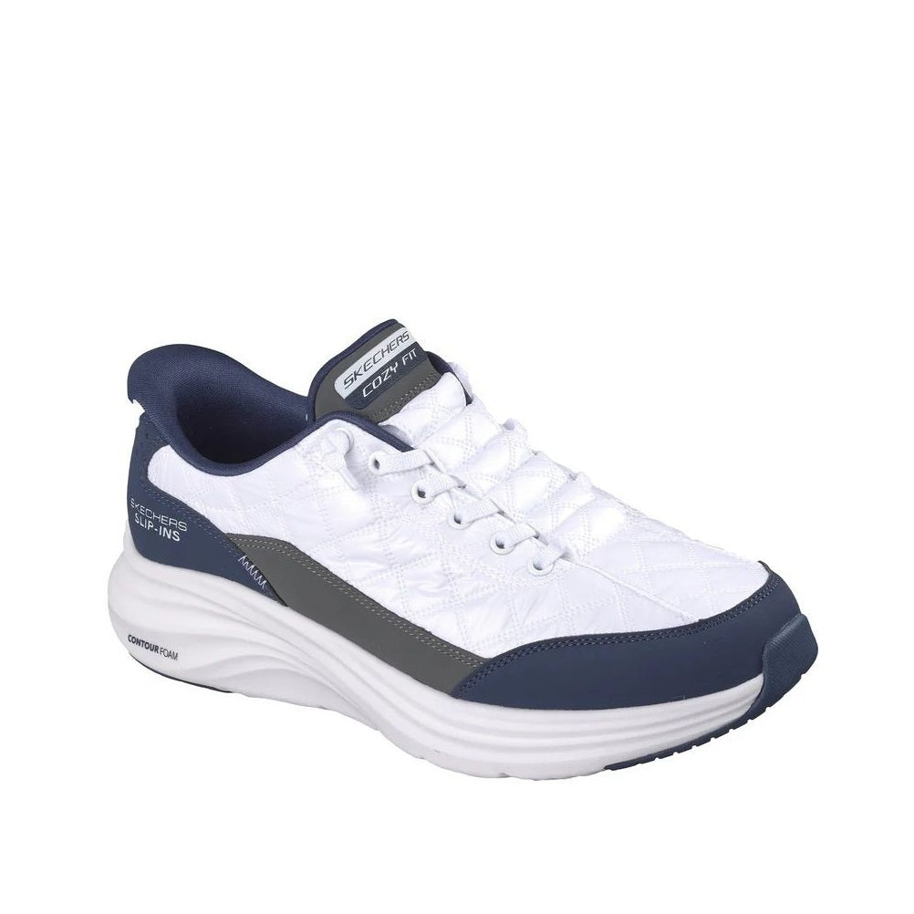 Scarpe da Uomo - SKECHERS Art. 232619WNV WHITE NAVY Sneakers SLIP INS