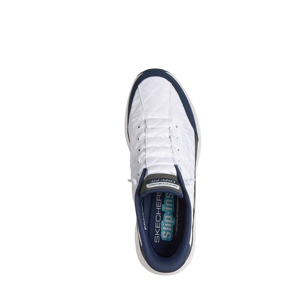 Scarpe da Uomo - SKECHERS Art. 232619WNV WHITE NAVY Sneakers SLIP INS
