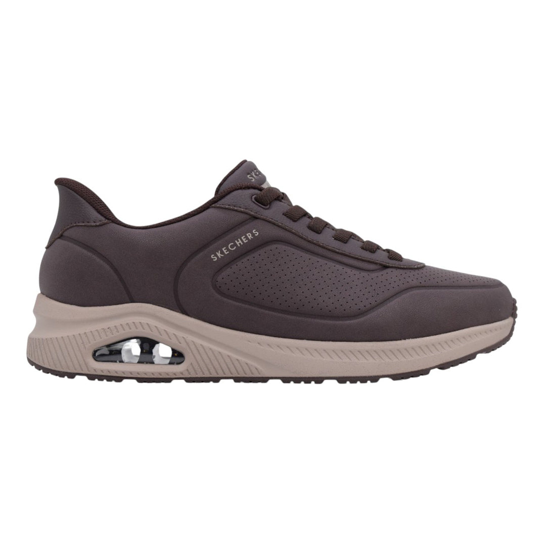 Scarpe da Uomo - SKECHERS Art. 183443CHOC CHOCOLATE Sneakers ARCH FIT SLIP INS