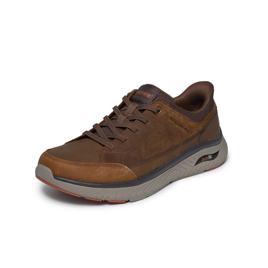 Scarpe da Uomo - SKECHERS Art. 205656CDB DARK BROWN Sneakers ARCH FIT SLIP INS