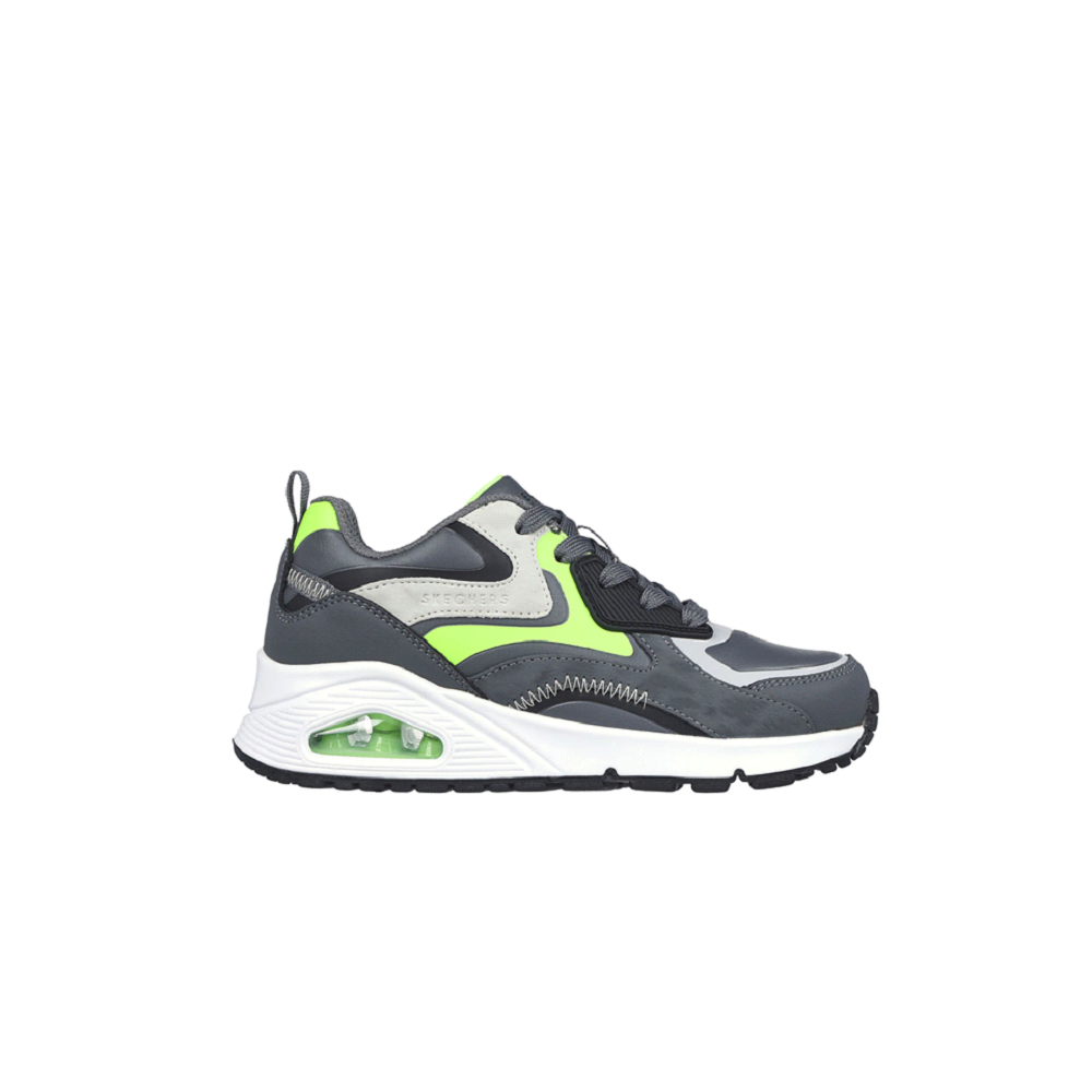 Scarpe da Bambino ragazzo SKECHERS Art. 403647LCCLM GRIGIO VERDE Sne Supernova calzature