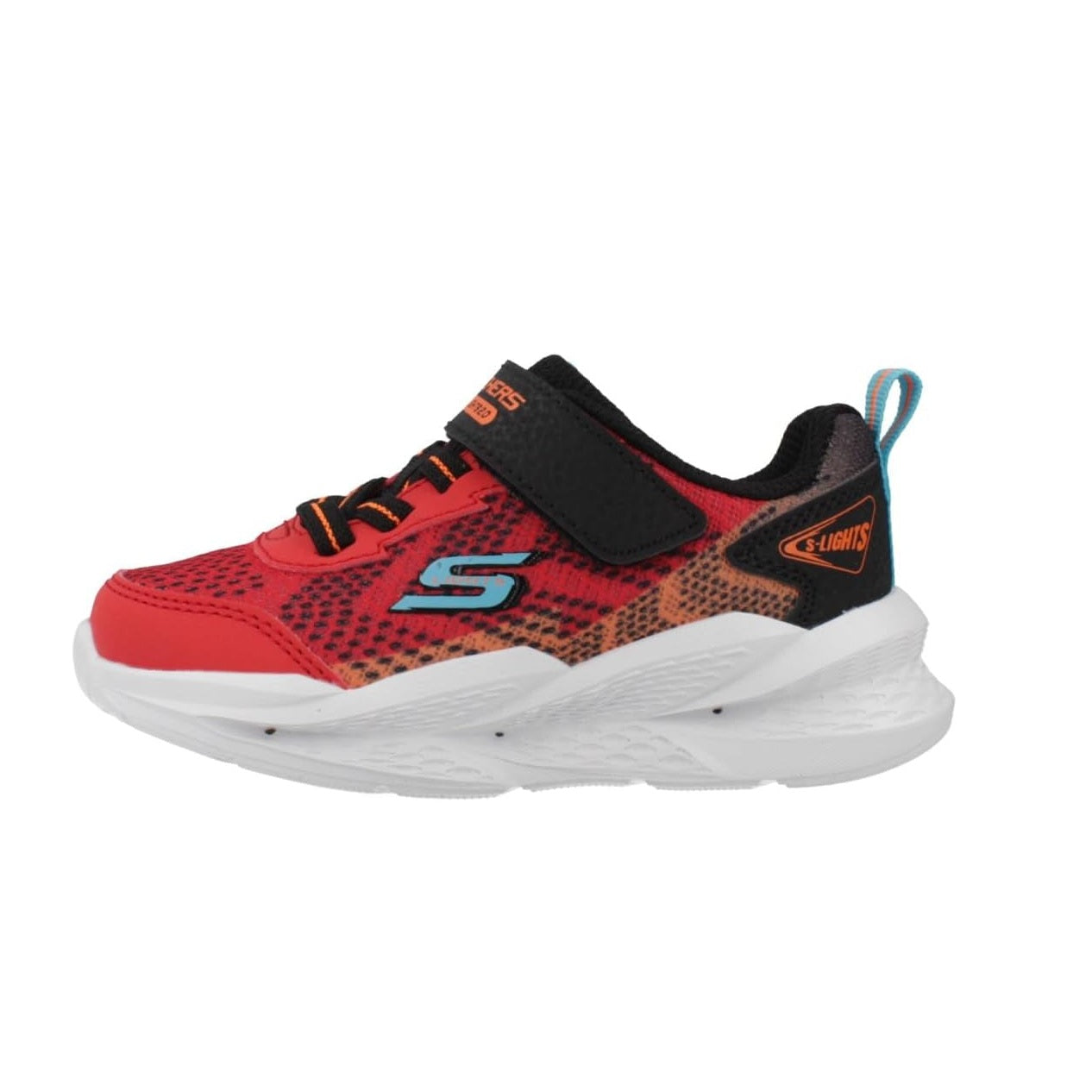 Scarpe da Bambino - SKECHERS Art. 401490NRDBK RED BLACK Sneakers LUCI
