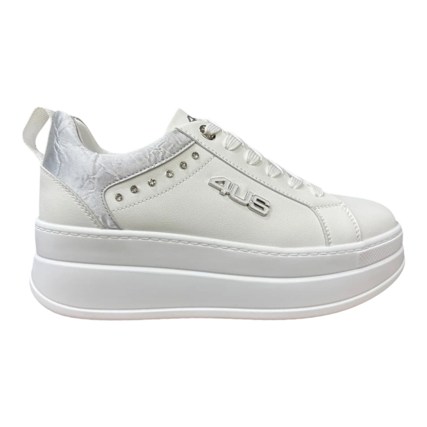 Scarpe da Donna - 4US PACIOTTI Art. 4BX168 WHITE SILVER Sneakers
