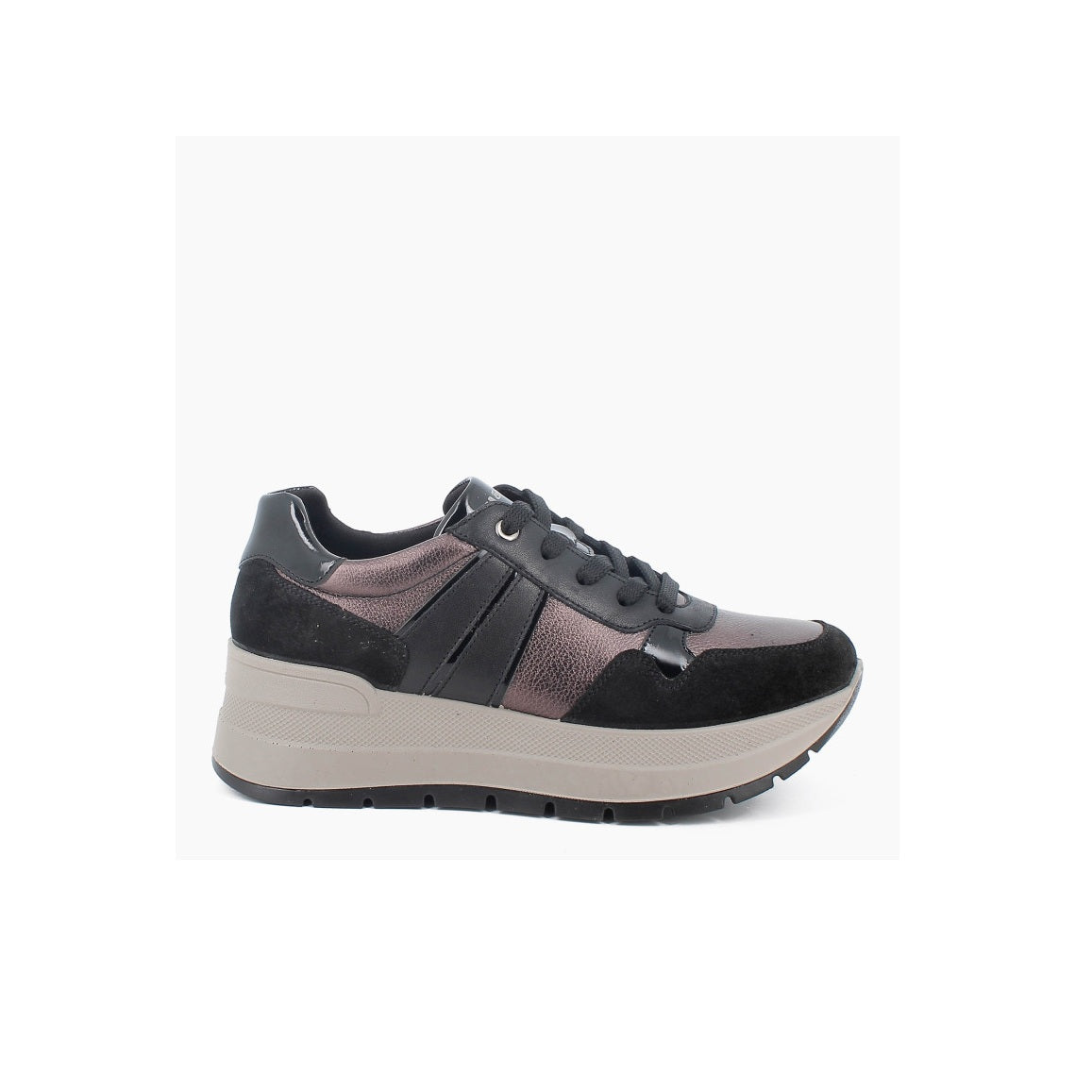 Scarpe da Donna - IGI&CO Art. 8677800 NERO BRONZO Scamosciato Sneakers